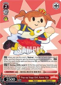Pop-up Stage Girl, Karen Aijo (Foil) - Revue Starlight The Movie - Weiss Schwarz card