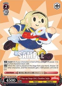 Pop-up Stage Girl, Claudine Saijo - Revue Starlight The Movie - Weiss Schwarz card