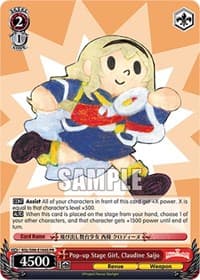 Pop-up Stage Girl, Claudine Saijo (Foil) - Revue Starlight The Movie - Weiss Schwarz card