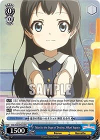 Ticket to the Stage of Destiny, Hikari Kagura - Revue Starlight The Movie - Weiss Schwarz card