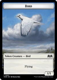 Bird // Food (0011) Double-Sided Token - Wilds of Eldraine - Magic: The Gathering card
