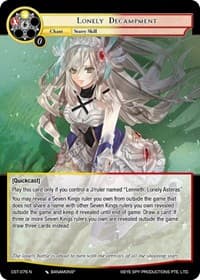 Lonely Decampment - Clash of the Star Trees - Force of Will card
