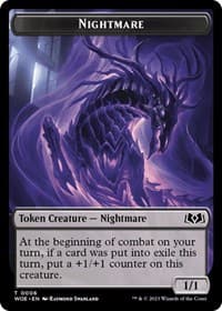 Nightmare // Food (0013) Double-Sided Token - Wilds of Eldraine - Magic: The Gathering card
