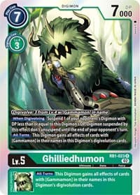 Ghilliedhumon - Resurgence Booster - Digimon Card Game card