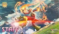 Pokemon TCG: Pokemon Championship Regional Blaziken Staff Playmat - Pokemon International Playmats - Playmats card