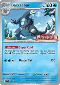 Baxcalibur - 019 (Prerelease) [Staff] - SV: Scarlet & Violet Promo Cards - Pokemon card