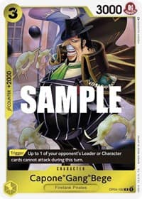 Capone"Gang"Bege - Kingdoms of Intrigue - One Piece Card Game card