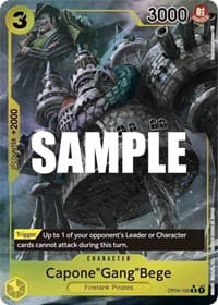 Capone"Gang"Bege (Alternate Art) - Kingdoms of Intrigue - One Piece Card Game card