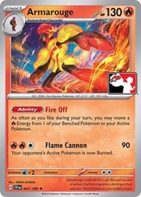 Armarouge - Prize Pack Series Cards - Pokemon card