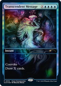 Transcendent Message - Game Day & Store Championship Promos - Magic: The Gathering card