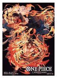 One Piece Card Game Official Sleeves - Ace/Sabo/Luffy (10-Pack) - Bandai Card Sleeves - Card Sleeves card