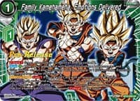 Family Kamehameha, Emotions Delivered - Critical Blow Pre-Release Cards - Dragon Ball Super: Masters card