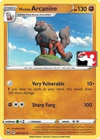 Hisuian Arcanine - Prize Pack Series Cards - Pokemon card