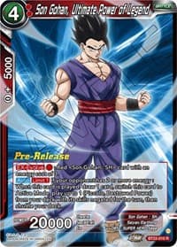Son Gohan, Ultimate Power of Legend - Critical Blow Pre-Release Cards - Dragon Ball Super: Masters card
