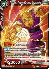 Piccolo, Power Beyond Awakening - Critical Blow Pre-Release Cards - Dragon Ball Super: Masters card