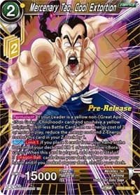 Mercenary Tao, Cool Extortion - Critical Blow Pre-Release Cards - Dragon Ball Super: Masters card
