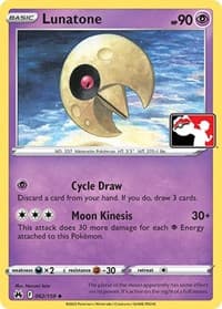 Lunatone - Prize Pack Series Cards - Pokemon card