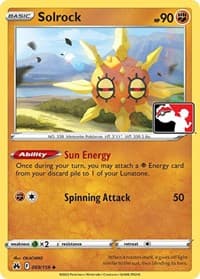 Solrock - Prize Pack Series Cards - Pokemon card