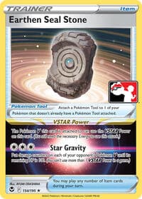 Earthen Seal Stone - Prize Pack Series Cards - Pokemon card