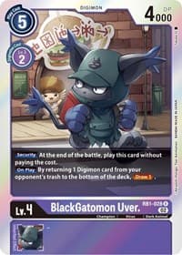 BlackGatomon Uver. - Resurgence Booster - Digimon Card Game card