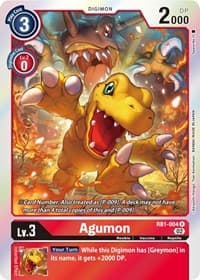 Agumon - Resurgence Booster - Digimon Card Game card