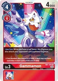 Gammamon - RB1-006 - Resurgence Booster - Digimon Card Game card