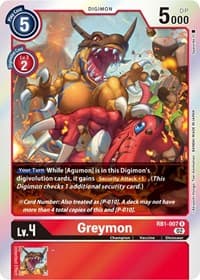 Greymon - Resurgence Booster - Digimon Card Game card