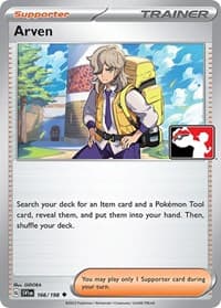 Arven - Prize Pack Series Cards - Pokemon card