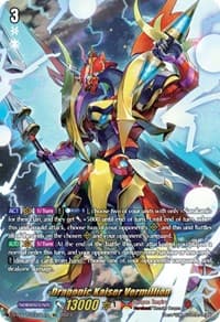 Dragonic Kaiser Vermillion (SEC) - D-BT11: Clash of the Heroes - Cardfight Vanguard card