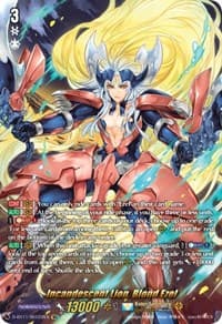 Incandescent Lion, Blond Ezel (SEC) - D-BT11: Clash of the Heroes - Cardfight Vanguard card