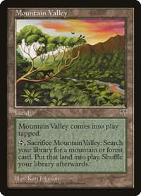 Mountain Valley - Mirage - Magic: The Gathering card