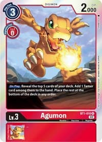 Agumon - BT1-010 (Resurgence Booster Reprint) - Resurgence Booster - Digimon Card Game card