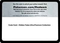 Code Card - Hidden Fates Ultra-Premium Collection - Hidden Fates - Pokemon card