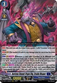 Avaricious Demonic Dragon King, Greedon Masques - D-BT11: Clash of the Heroes - Cardfight Vanguard card