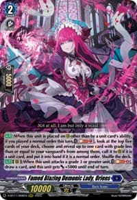 Famed Blazing Demonic Lady, Oriens - D-BT11: Clash of the Heroes - Cardfight Vanguard card
