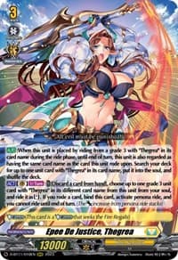 Epee De Justice, Thegrea - D-BT11: Clash of the Heroes - Cardfight Vanguard card