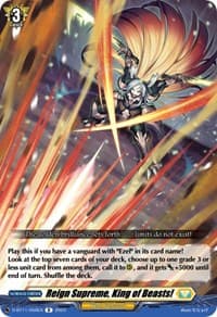 Reign Supreme, King of Beasts! - D-BT11: Clash of the Heroes - Cardfight Vanguard card
