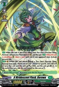 A Viridescent Flash, Rorowa - D-BT11: Clash of the Heroes - Cardfight Vanguard card