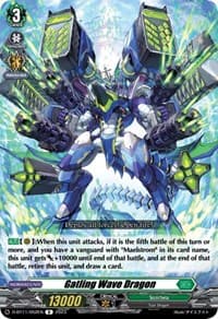 Gatling Wave Dragon - D-BT11: Clash of the Heroes - Cardfight Vanguard card