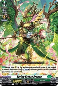 Spring Breeze Dragon - D-BT11: Clash of the Heroes - Cardfight Vanguard card