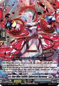 One Who Fulfills Spherical Harmony - D-BT11: Clash of the Heroes - Cardfight Vanguard card