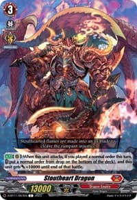 Stoutheart Dragon - D-BT11: Clash of the Heroes - Cardfight Vanguard card