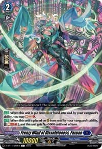 Frenzy Wind of Dissoluteness, Faxuan - D-BT11: Clash of the Heroes - Cardfight Vanguard card