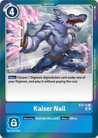 Kaiser Nail (Resurgence Booster Reprint) - Resurgence Booster - Digimon Card Game card