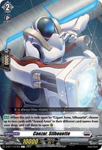 Caezar, Silhouette - D-BT11: Clash of the Heroes - Cardfight Vanguard card