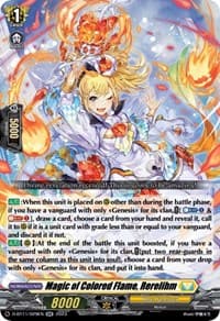 Magic of Colored Flame, Rerelihm - D-BT11: Clash of the Heroes - Cardfight Vanguard card