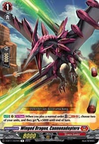 Winged Dragon, Cannonadeptero - D-BT11: Clash of the Heroes - Cardfight Vanguard card