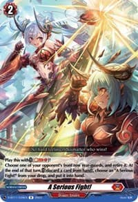 A Serious Fight! - D-BT11: Clash of the Heroes - Cardfight Vanguard card