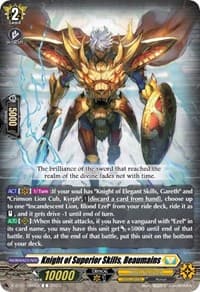 Knight of Superior Skills, Beaumains - D-BT11: Clash of the Heroes - Cardfight Vanguard card
