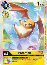 Patamon - ST3-04 (Resurgence Booster Reprint) - Resurgence Booster - Digimon Card Game card